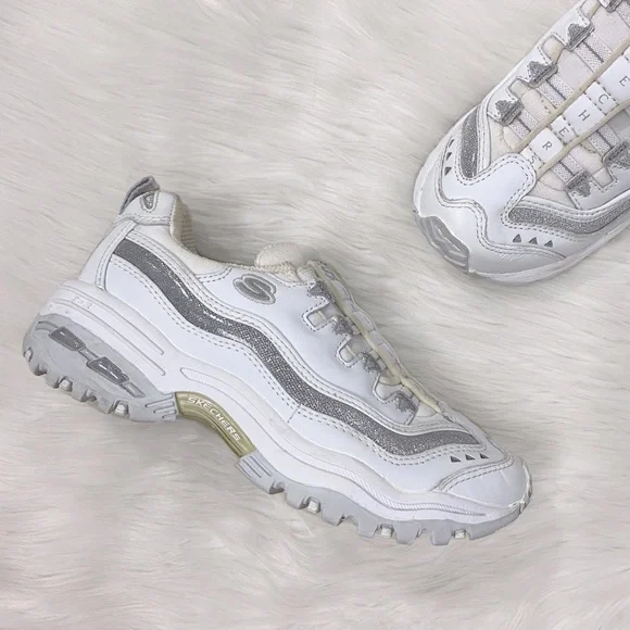 Skechers Shoes Skechers Girls White Chunky Athletic Sneakers
